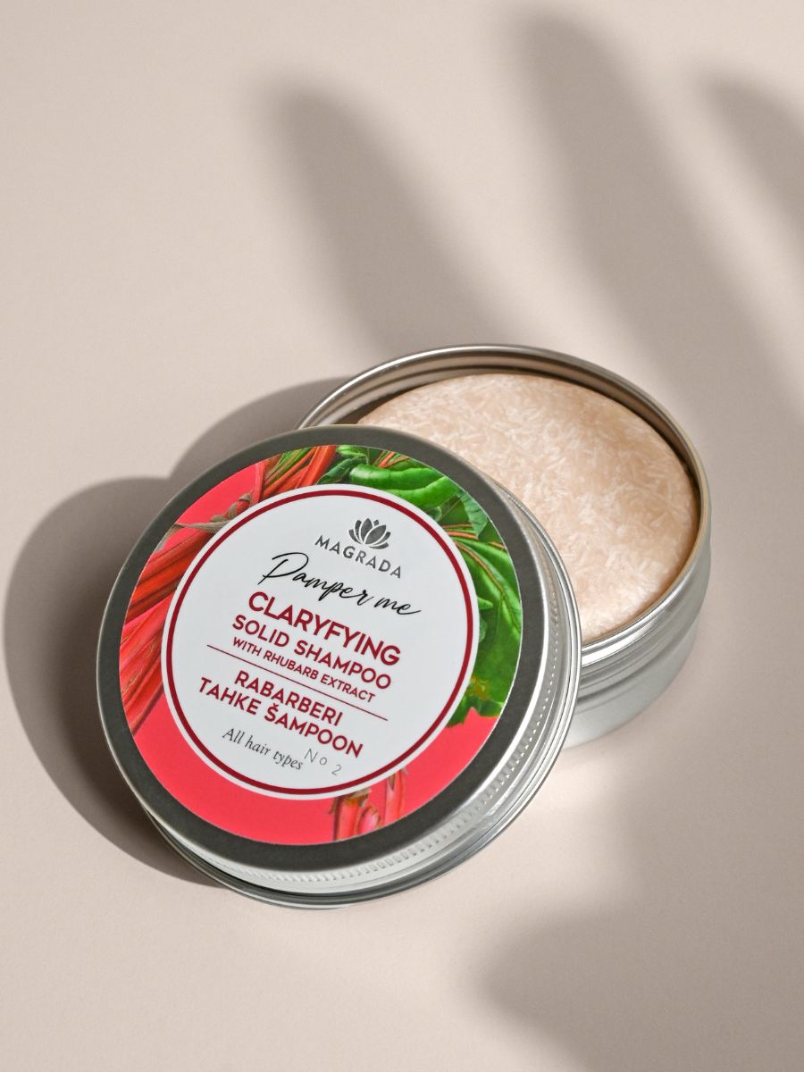 Clarifying Solid Shampoo With Rhubarb Extract - Jolz Eco