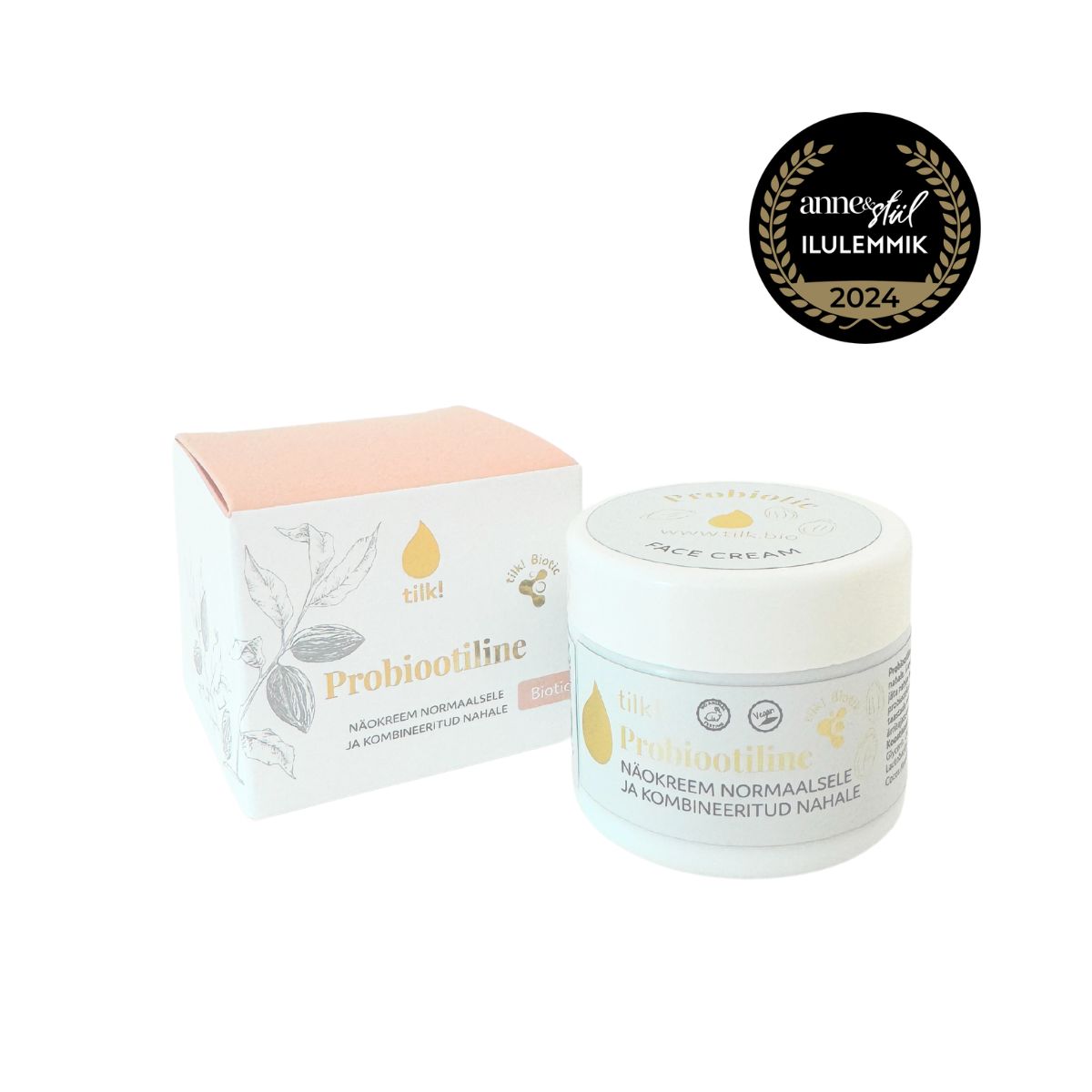Probiotic Face Cream for Normal and Combination Skin, 50ml - Jolz Eco