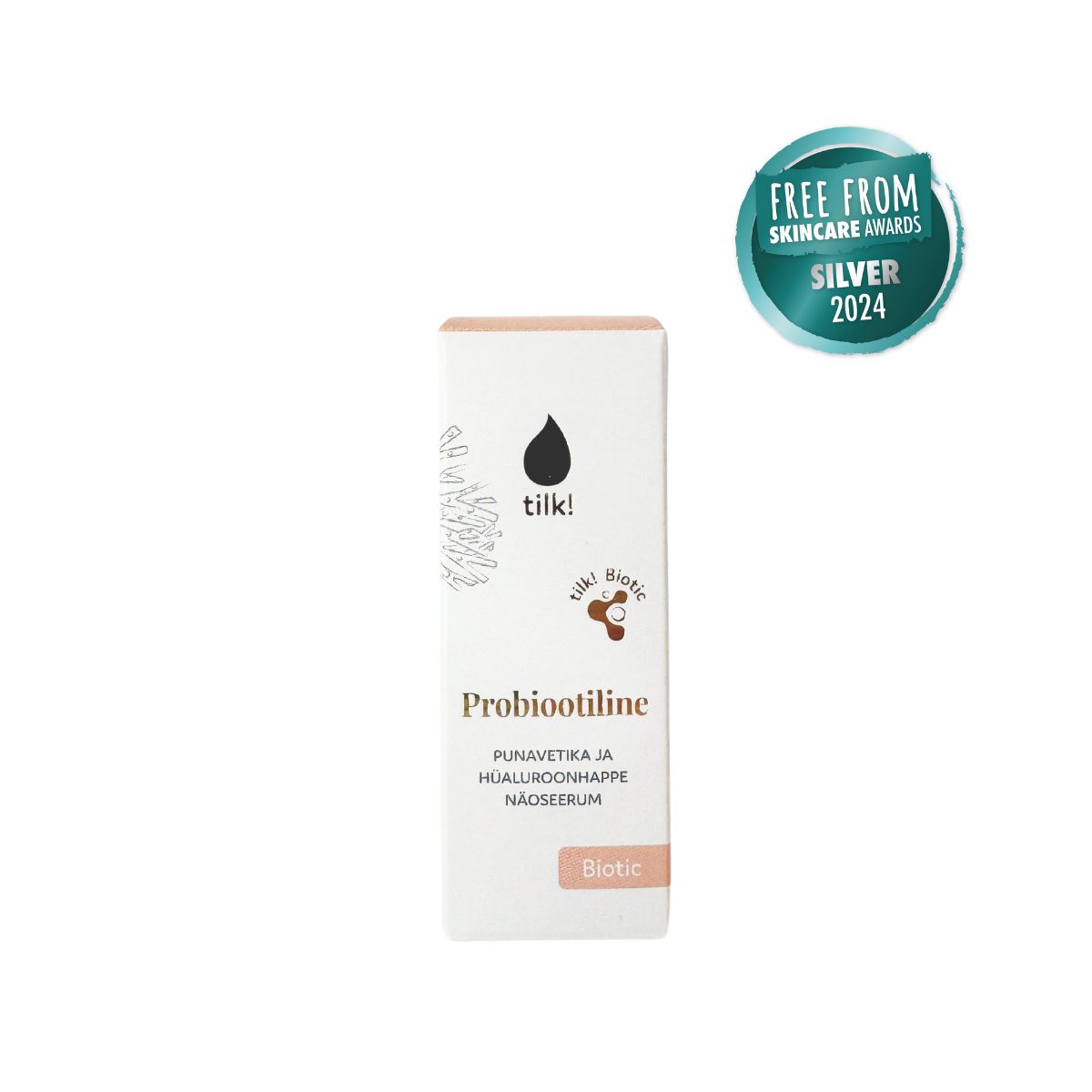 Plump Me Probiotic Moisturising Face Serum with Hyaluronic Acid and Red Algae, 15ml - Jolz Eco