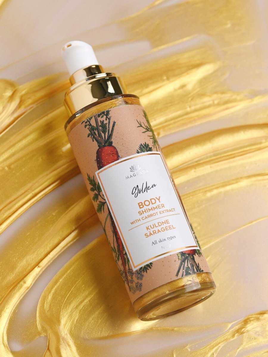 Golden Shimmer Gel With Carrot Extract - 100 ml - Jolz Eco