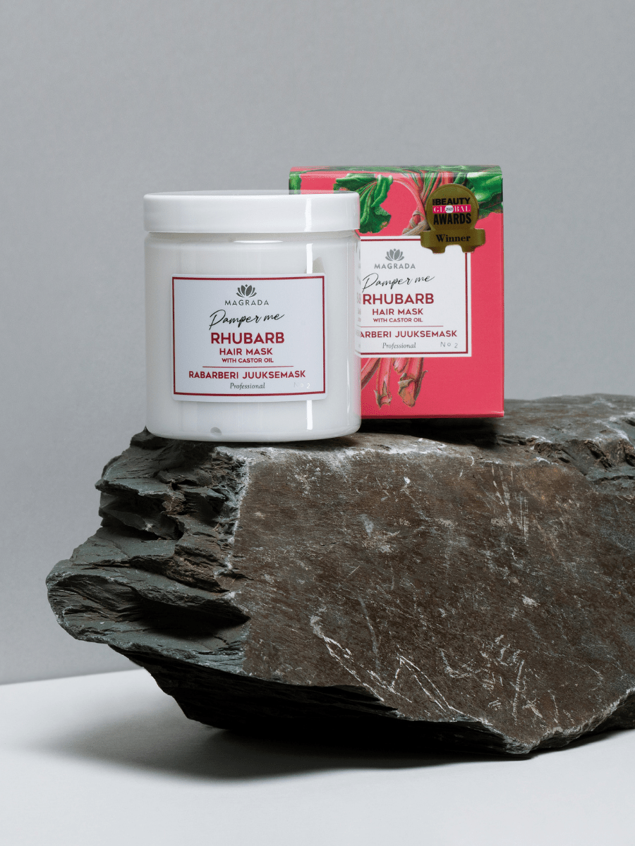 Rhubarb Hair Mask With Castor Oil - 250 ml - Jolz Eco