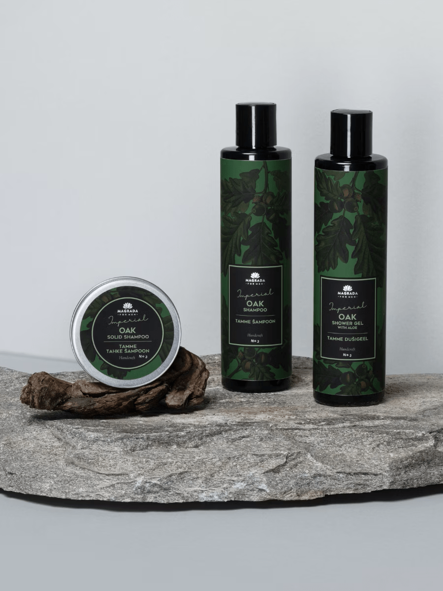 Solid Oak Shampoo ‘Imperial’ - For Men - Jolz Eco