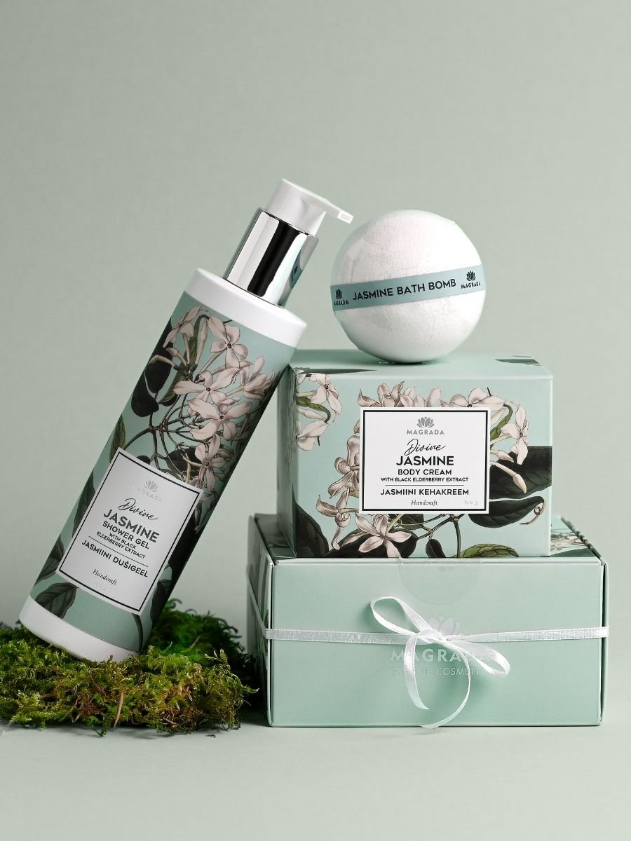 Jasmine Shower Gel With Black Elderberry Extract - 250 ml - Jolz Eco