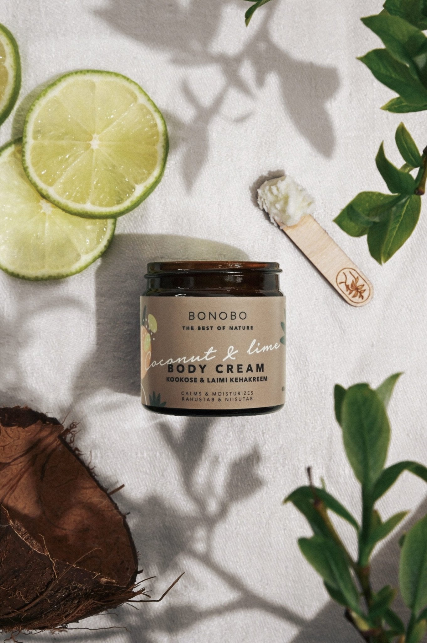 Coconut and Lime Body Cream / Calming and Moisturizing - Jolz Eco
