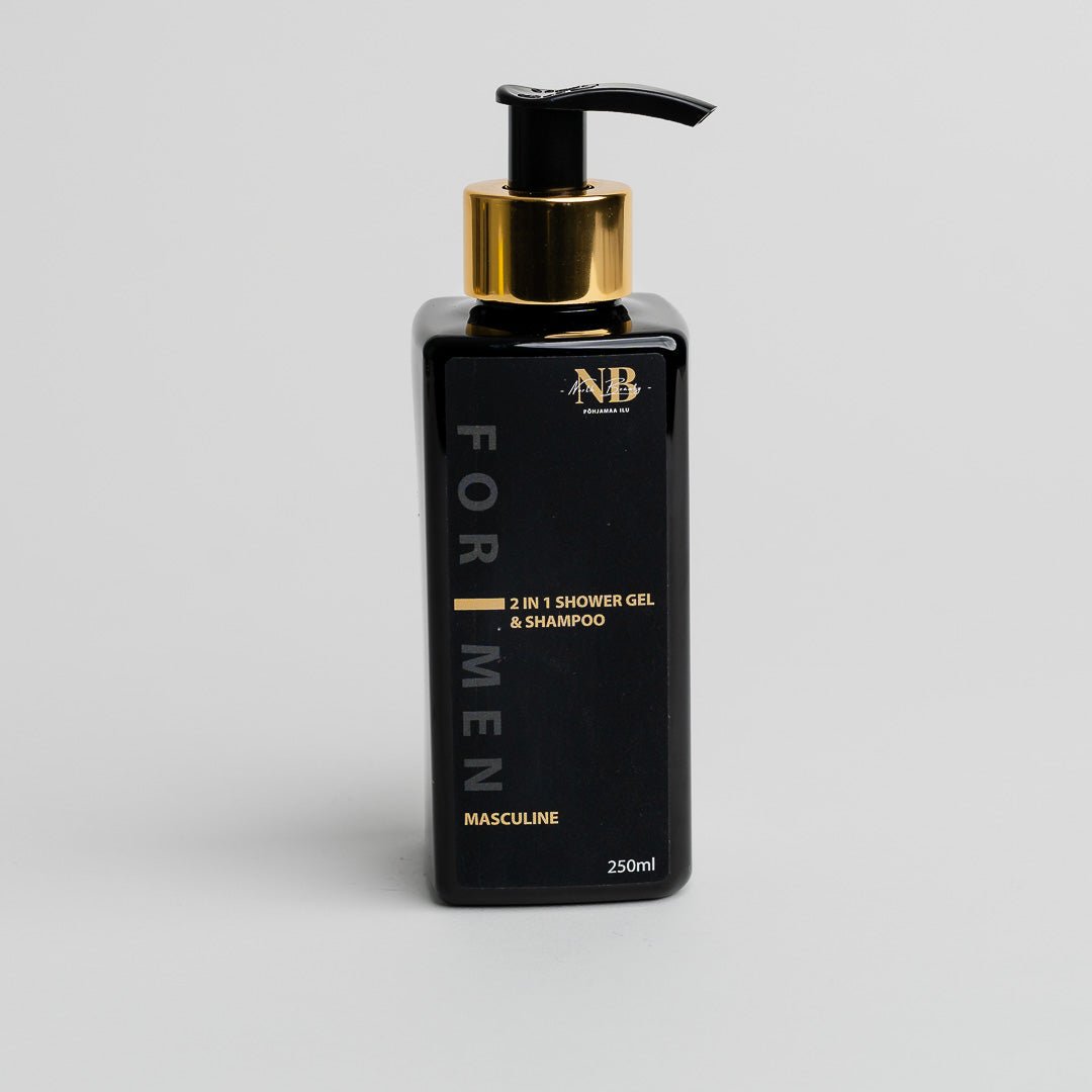 2 in 1 Shower Gel For Men with Aloe Vera, 250ml - Jolz Eco