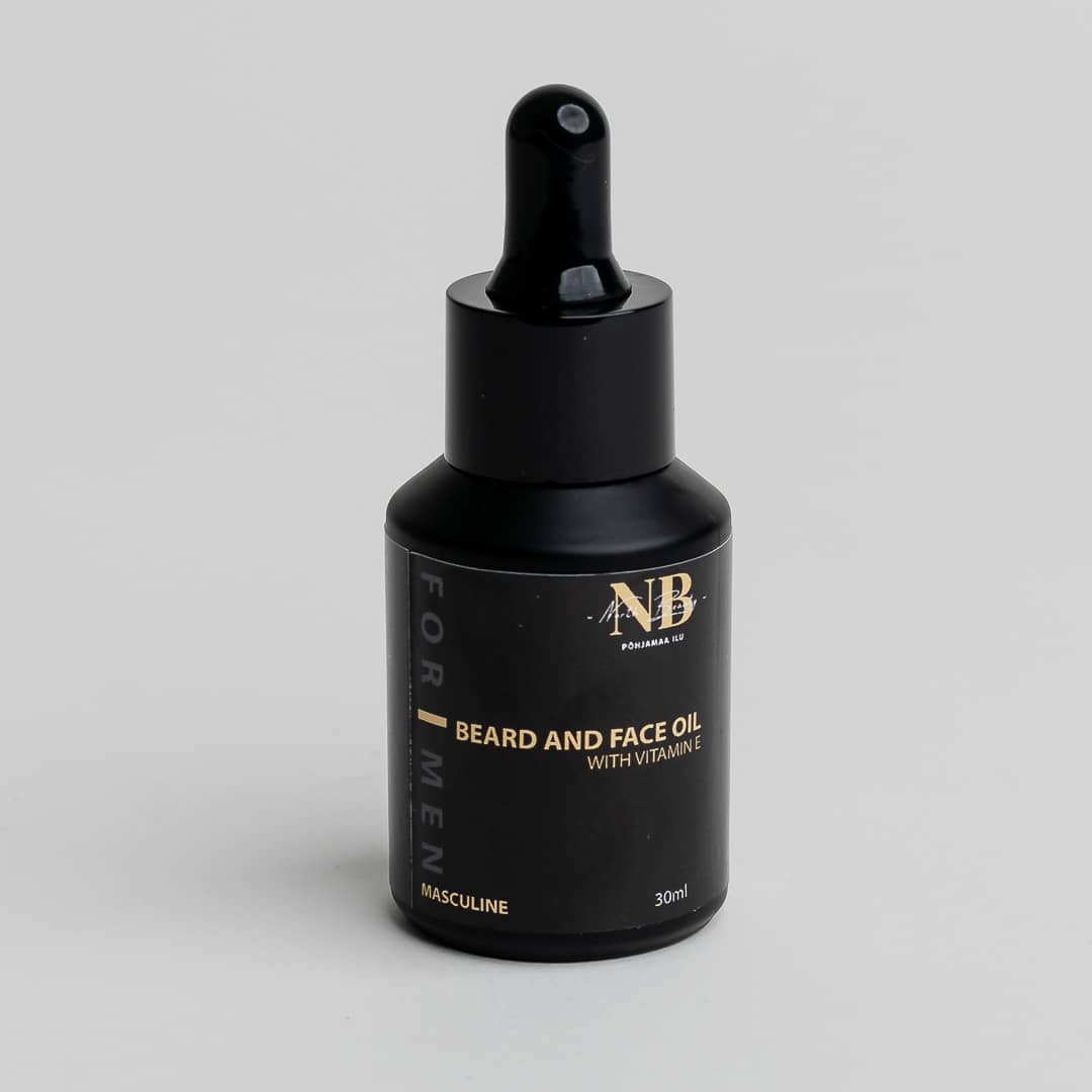 Face and Beard Oil for Men with Vitamin E, 30ml - Jolz Eco