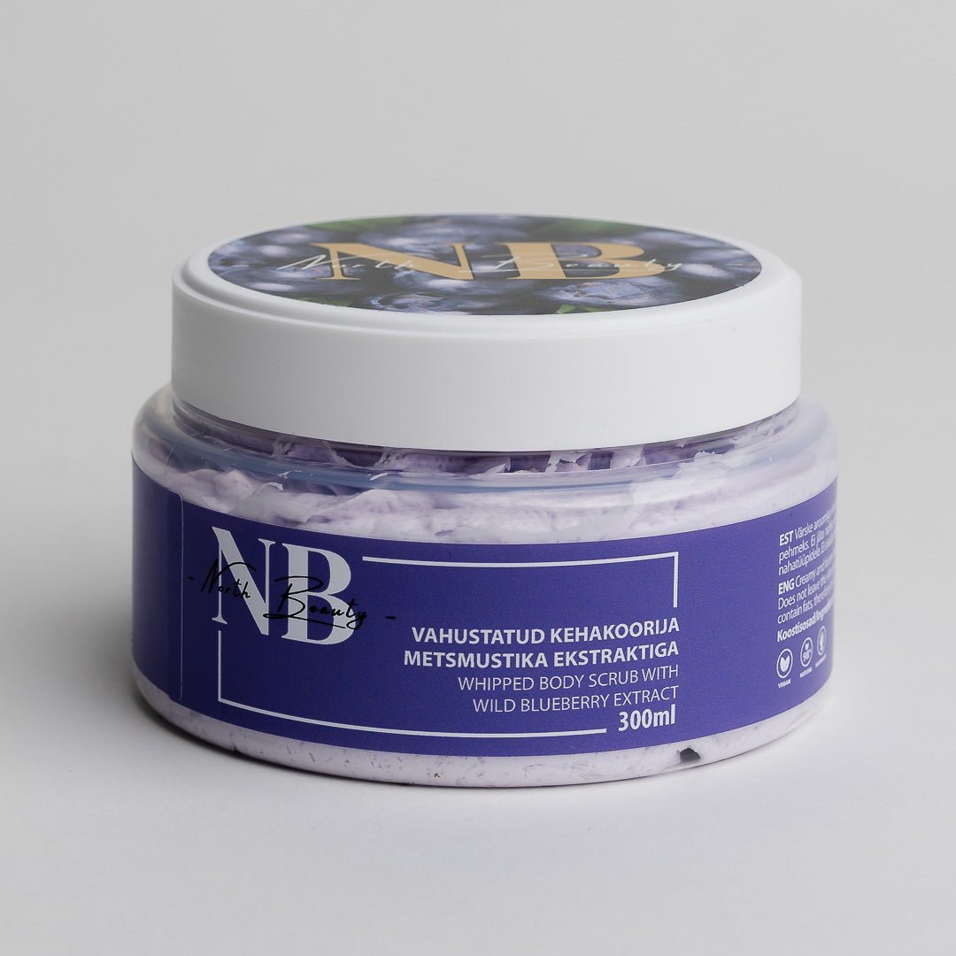 Whipped Sugar Body Scrub With Blueberry, 300 ml - Jolz Eco