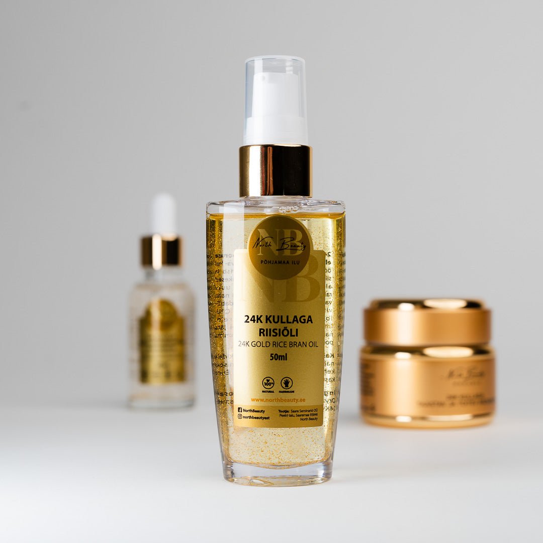 24K Gold Rice Oil, 50ml - Jolz Eco
