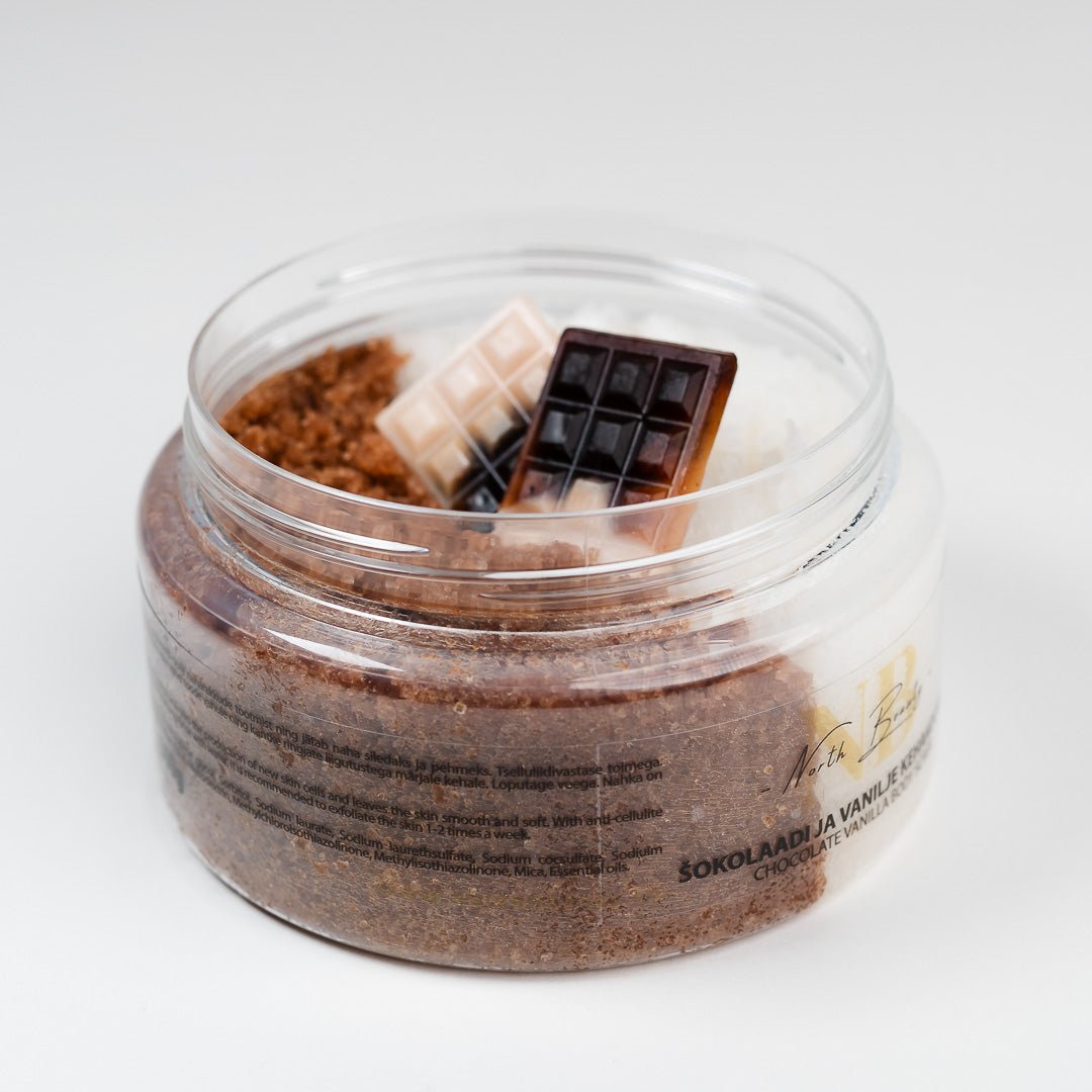 Chocolate and Vanilla Body Scrub, 300g - Jolz Eco