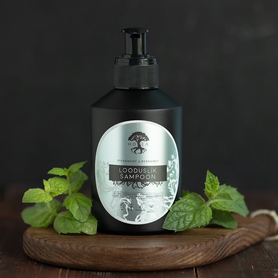 Organic Shampoo Peppermint & Bergamot, 200ml - Jolz Eco