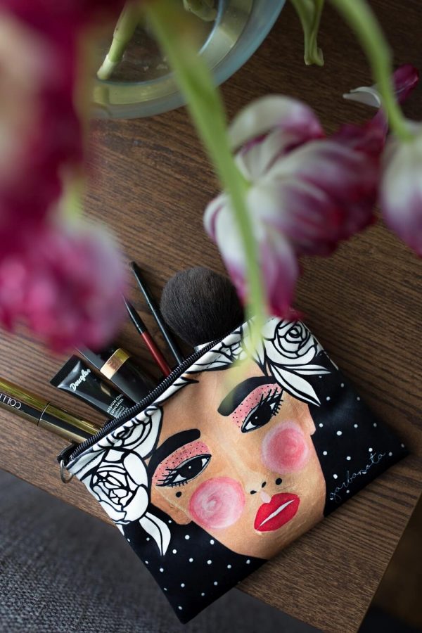 MAKEUP BAG / POUCH YOKO - BLACK - Jolz Eco