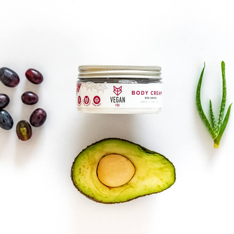 Red Grape Body Cream, 200 g - Jolz Eco