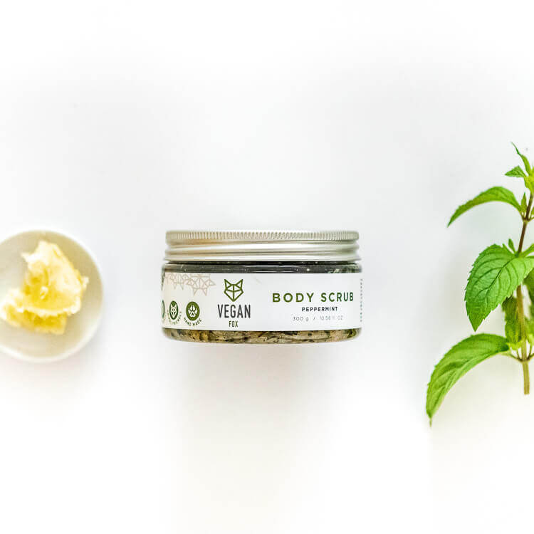 Peppermint Body Scrub, 300 g - Jolz Eco