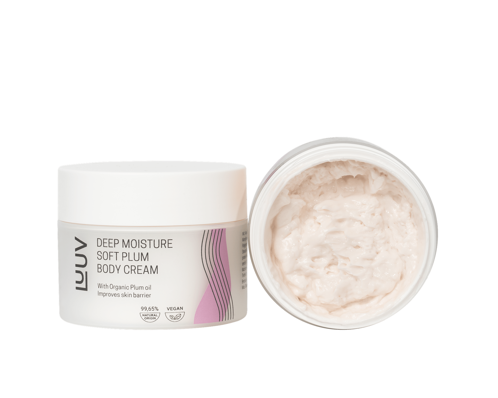 Natural Deeply Moisturizing Body Cream with Plum Oil, 200ml - Jolz Eco