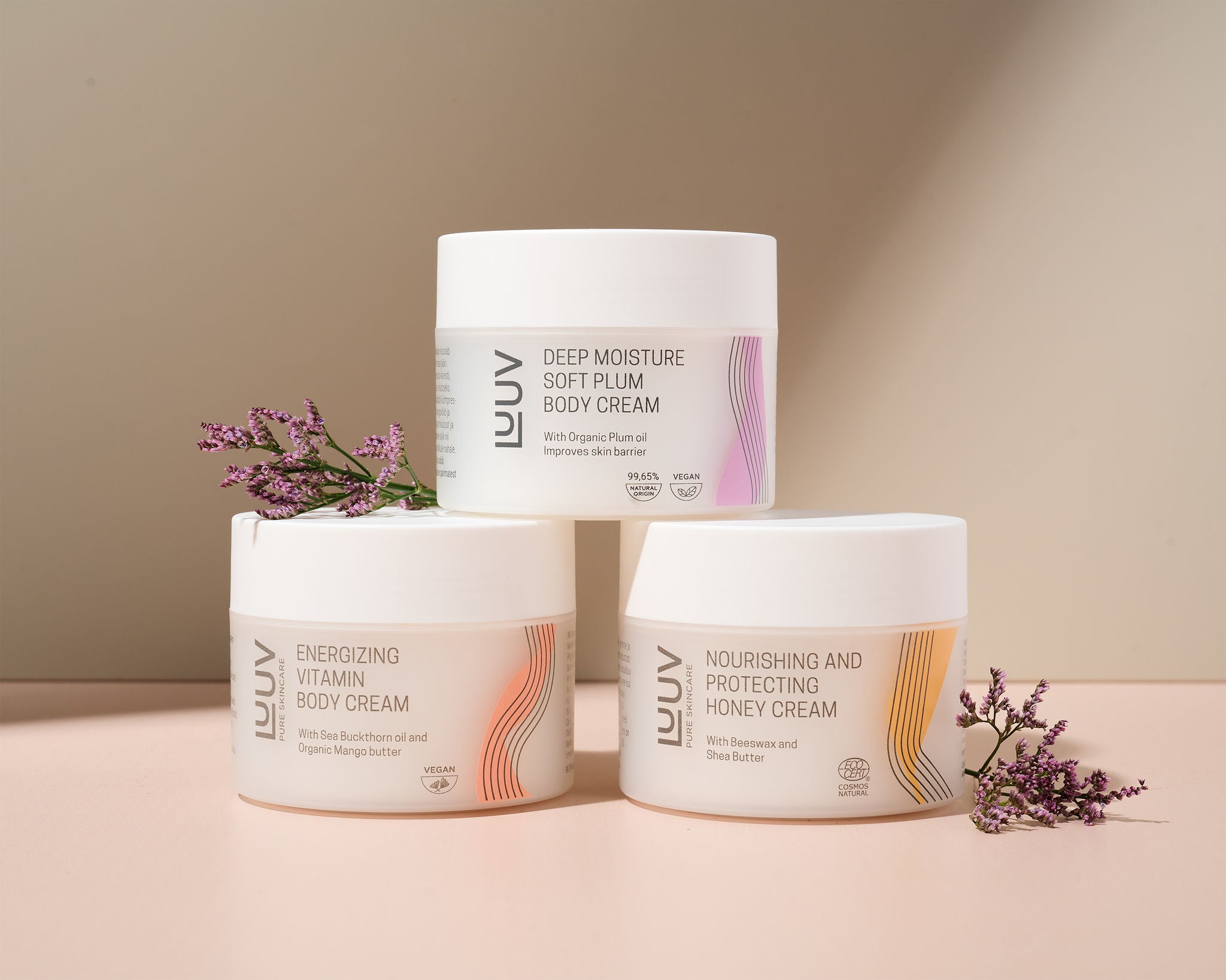 Natural Deeply Moisturizing Body Cream with Plum Oil, 200ml - Jolz Eco