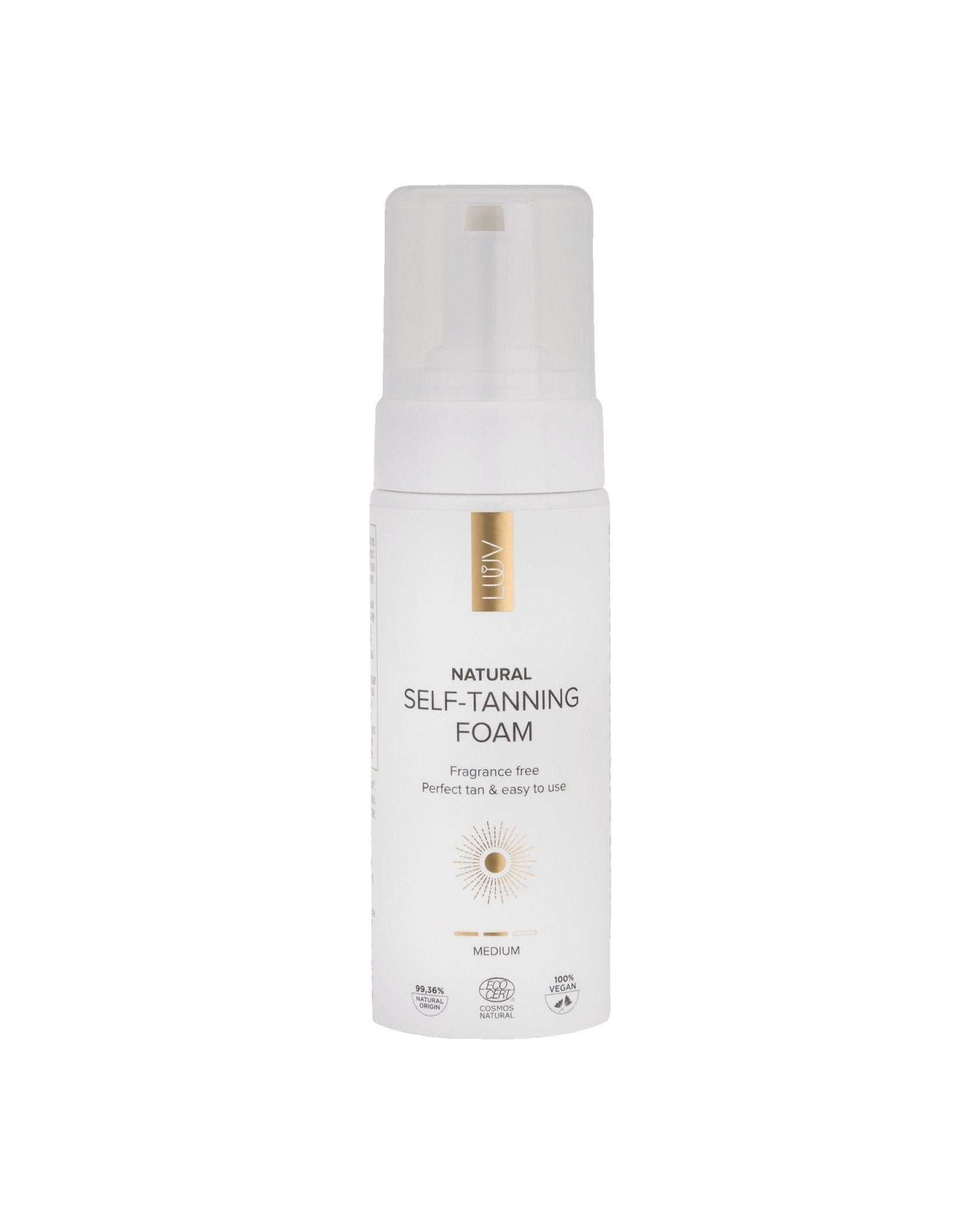 Natural Self Tanning Foam Medium COSMOS, 150ml - Jolz Eco