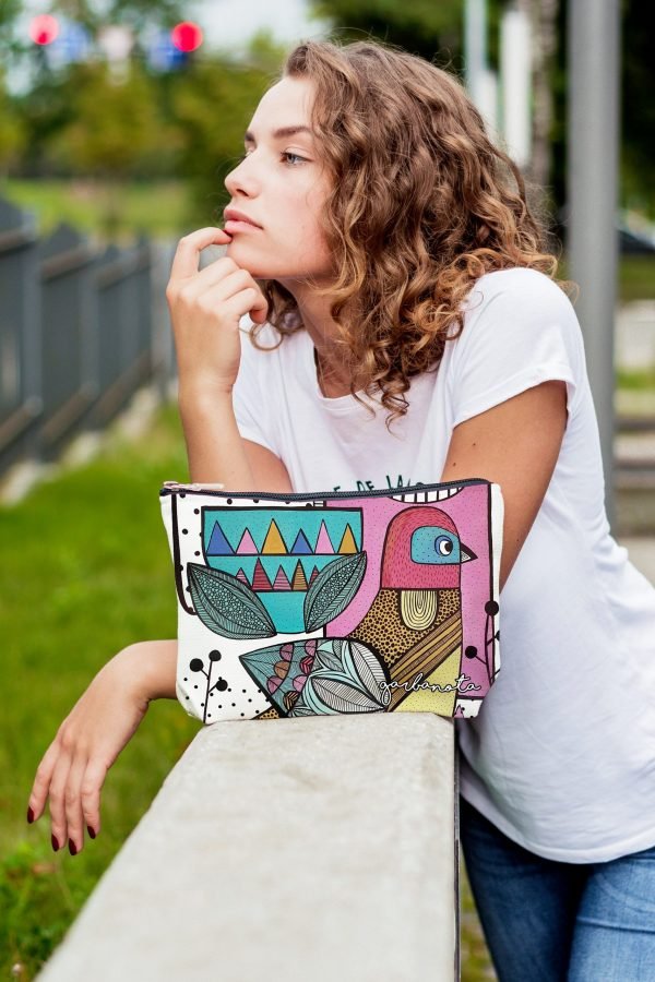 MAKEUP BAG / POUCH LITTLE BIRD - Jolz Eco