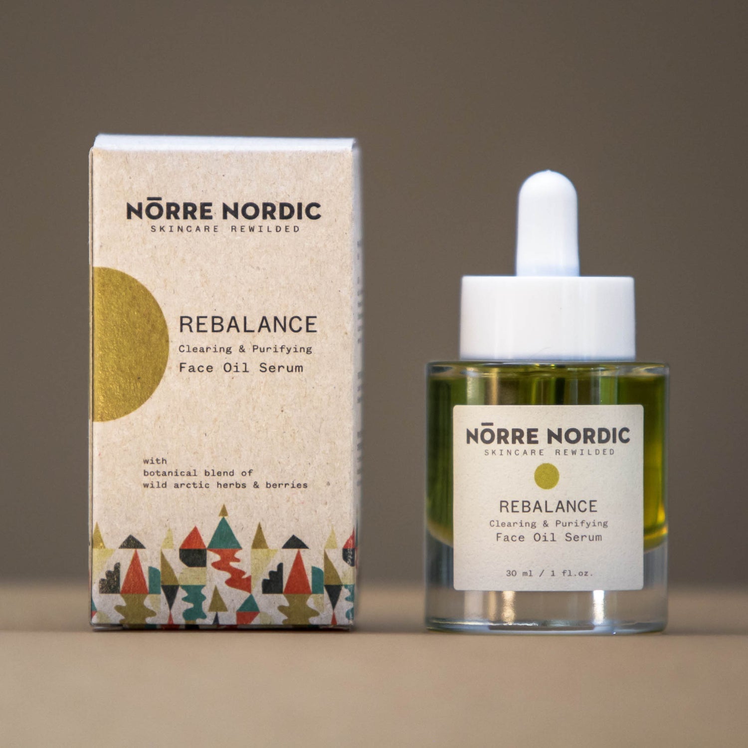 Clearing & Purifying Face Oil Serum REBALANCE, 30 ml - Jolz Eco