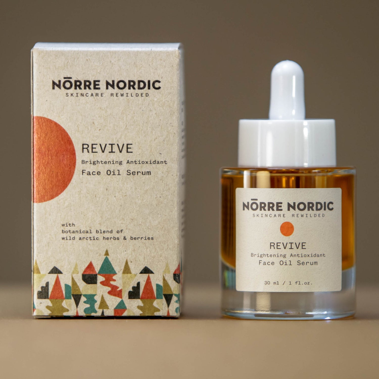 Brightening Antioxidant Face Oil Serum REVIVE, 30 ml - Jolz Eco