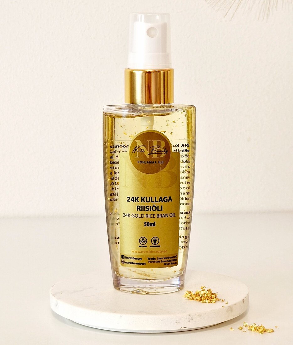 24K Gold Rice Oil, 50ml - Jolz Eco