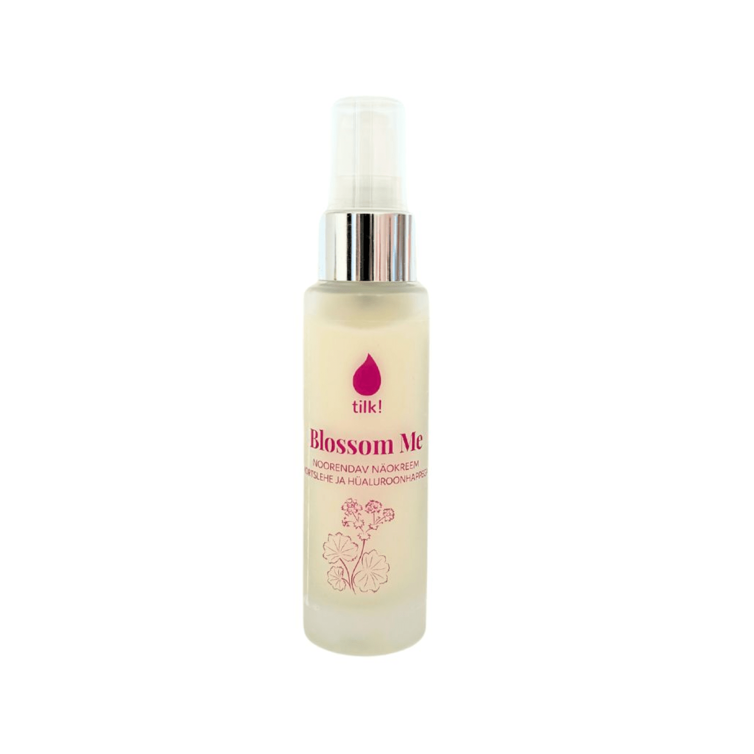Blossom Me Anti - Stress Face Cream with Lady’s Mantle & Hyaluronic Acid, 50ml - Jolz Eco