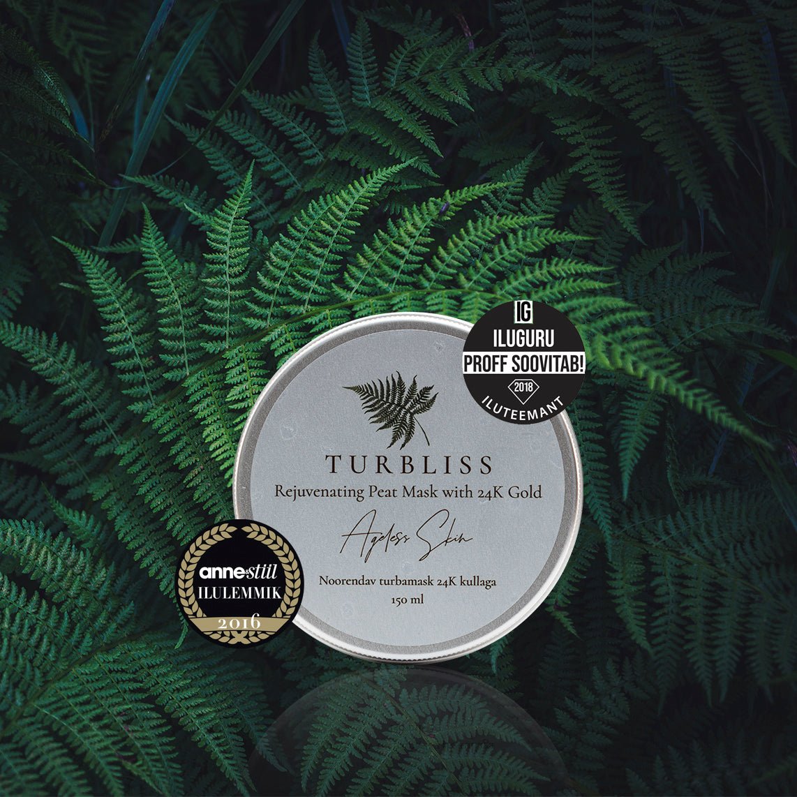 Rejuvenating Peat Mask with 24K Gold 150ml - Jolz Eco